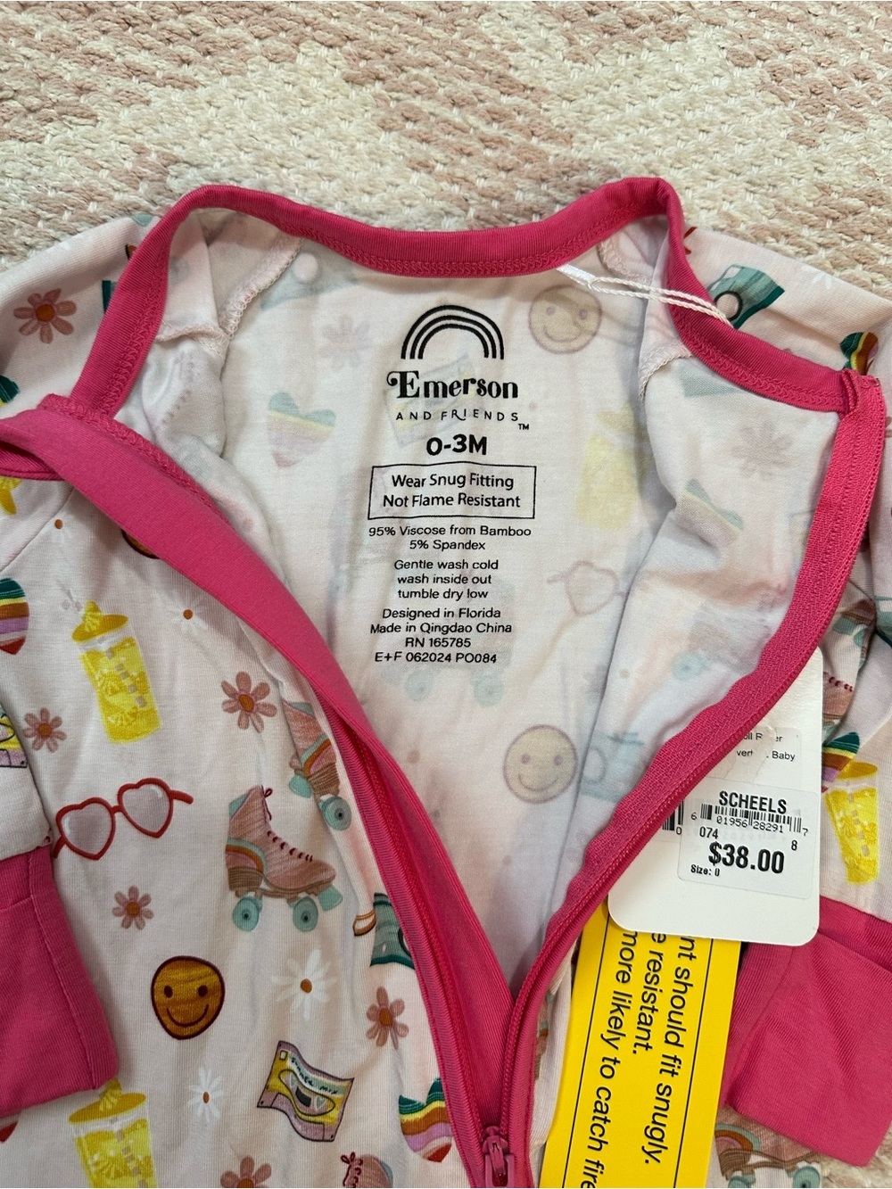 NWT Emerson And Friends Let the Good Times Roll Convertible Footie Romper - Picture 5 of 5